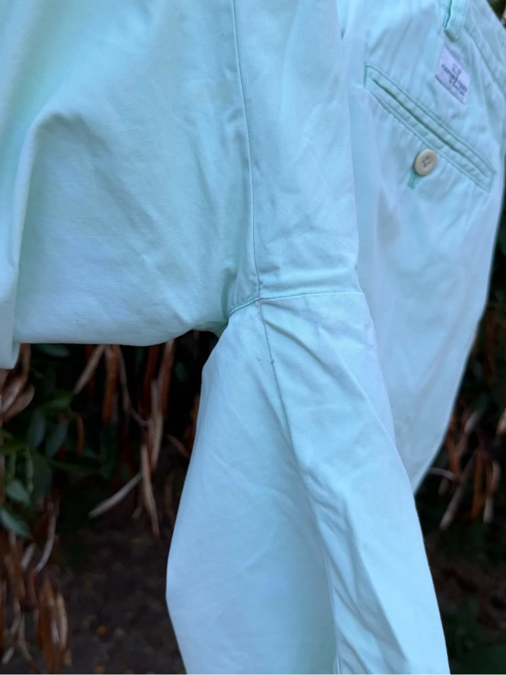 Vineyard Vines by Shep & Ian Men's Light Mint Chino Shorts Sz 40 inseam 6 inches